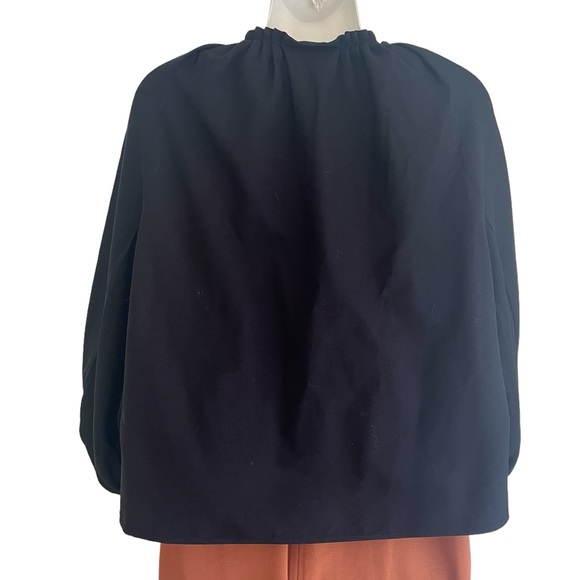 Salvatore Ferragamo Jacket Womens 12 Button Front Bishop Sleeve Italian … - Picture 2 of 15